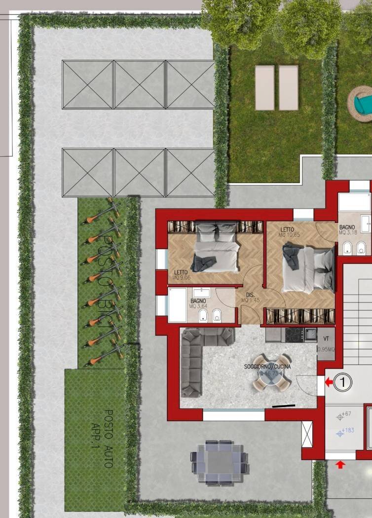 Three-room apartment Viale Spalato, Ravenna (neighborhood Marina di Ravenna) - photo 1
