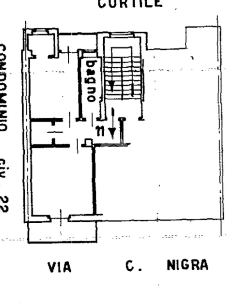 Bilocale Via nigra, Torino (zona Borgo Vittoria) - planimetria 1