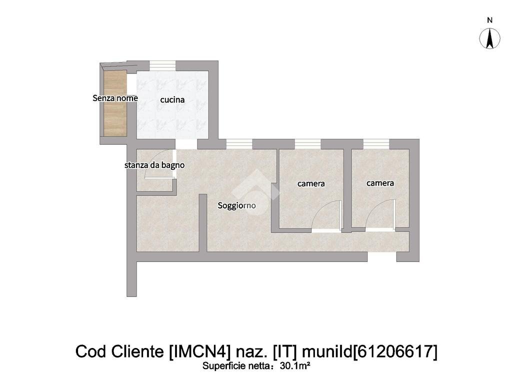 Four-room apartment Via Domenico Costanzo, Imperia - floor plans 1