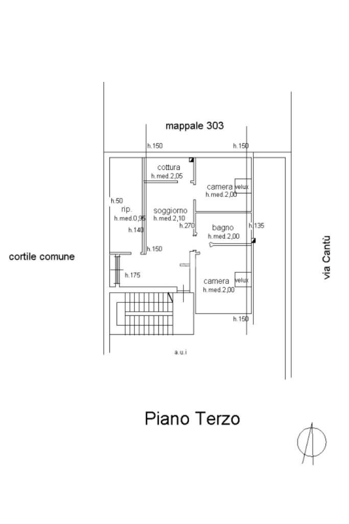 Bilocale Via Gorizia, Lainate - planimetria 1