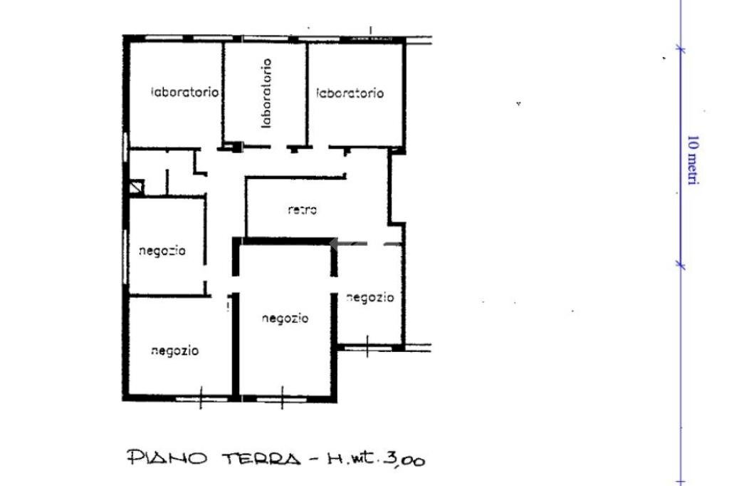 Negozio via Claudio Monteverdi, Modena (zona Musicisti) - planimetria 1
