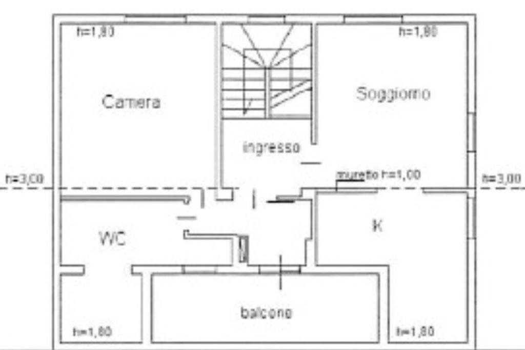 Portion of a house Via verbano, Cormano - floor plans 1
