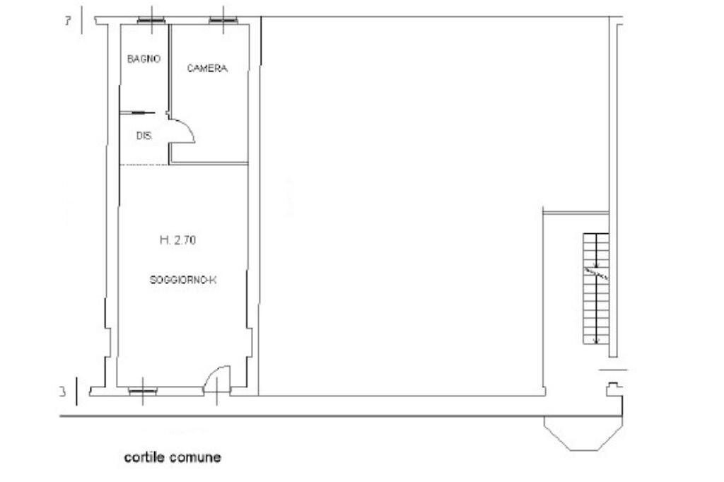 Two-room apartment Via 11 febbraio, Vaprio d'Adda - floor plans 1