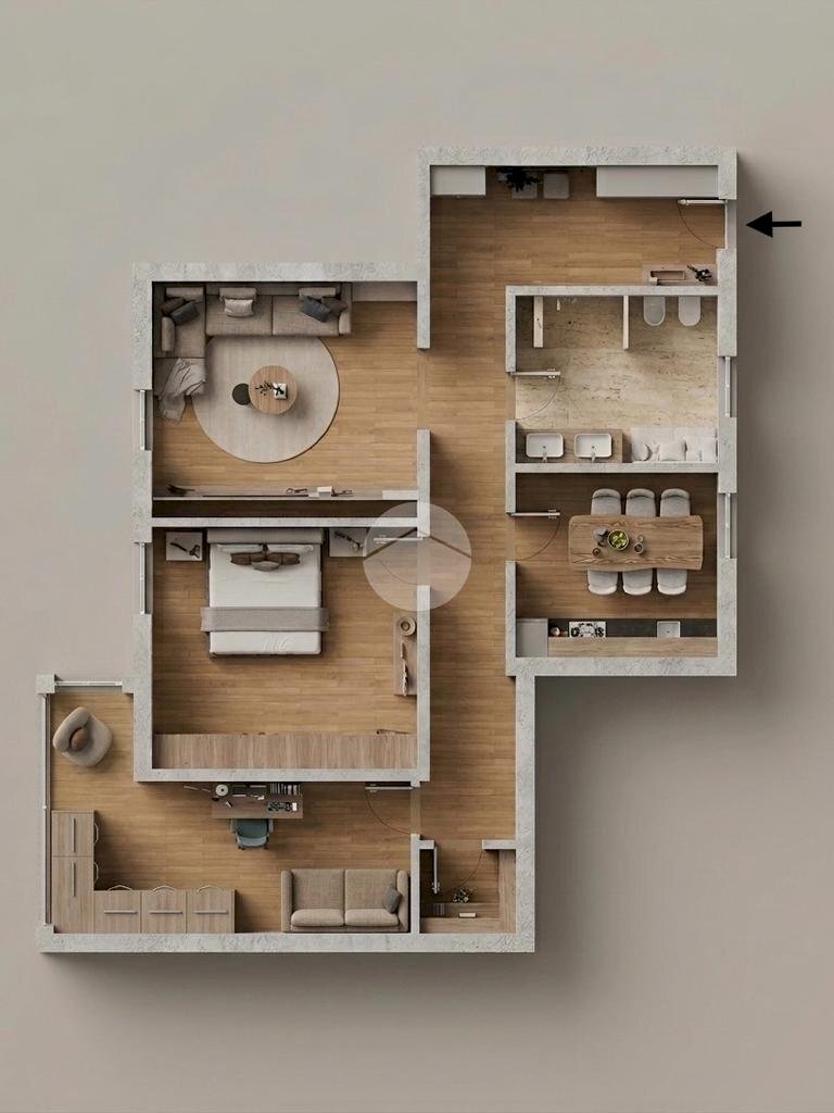Two-room apartment Piazza Vittorio Emanuele, Bussero - photo 2