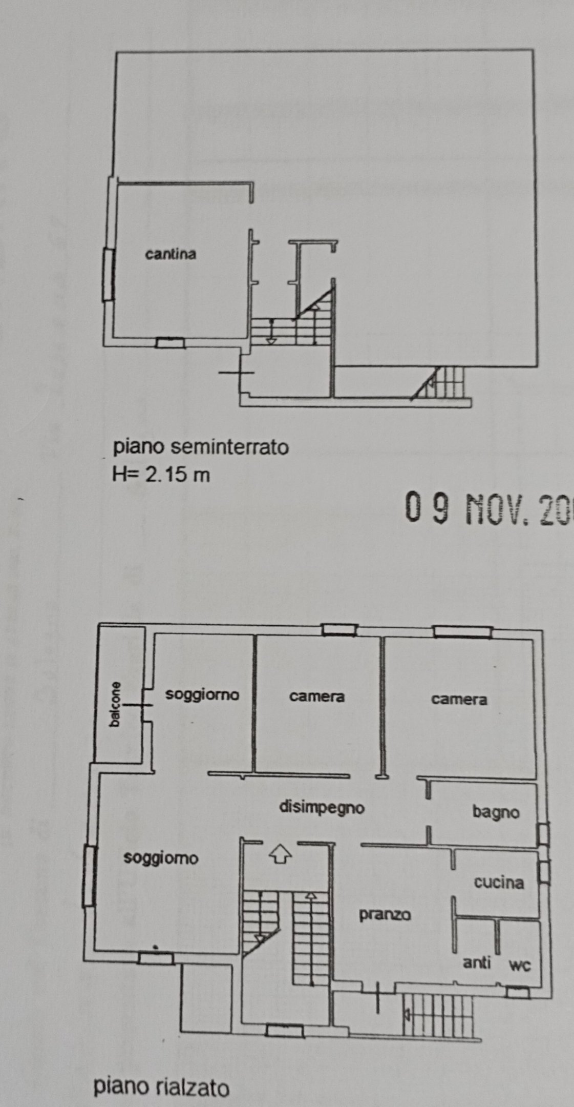 Apartment in Villa VIA ANTONELLI, 1, Bologna (neighborhood San Ruffillo) - floor plans 1
