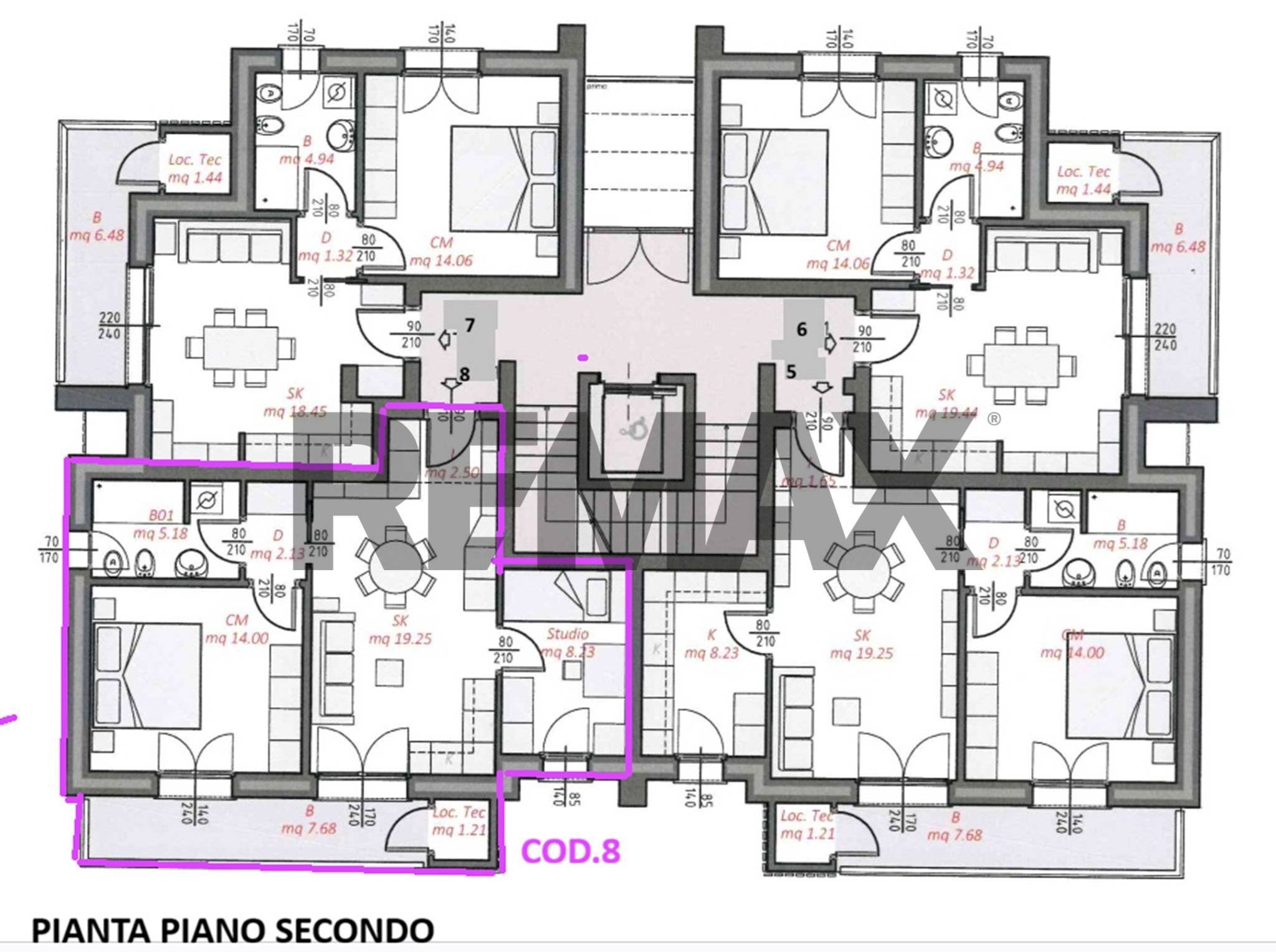 Pianta 2D - Three-room apartment Via Curioni
 
10, Gallarate - floor plans 1