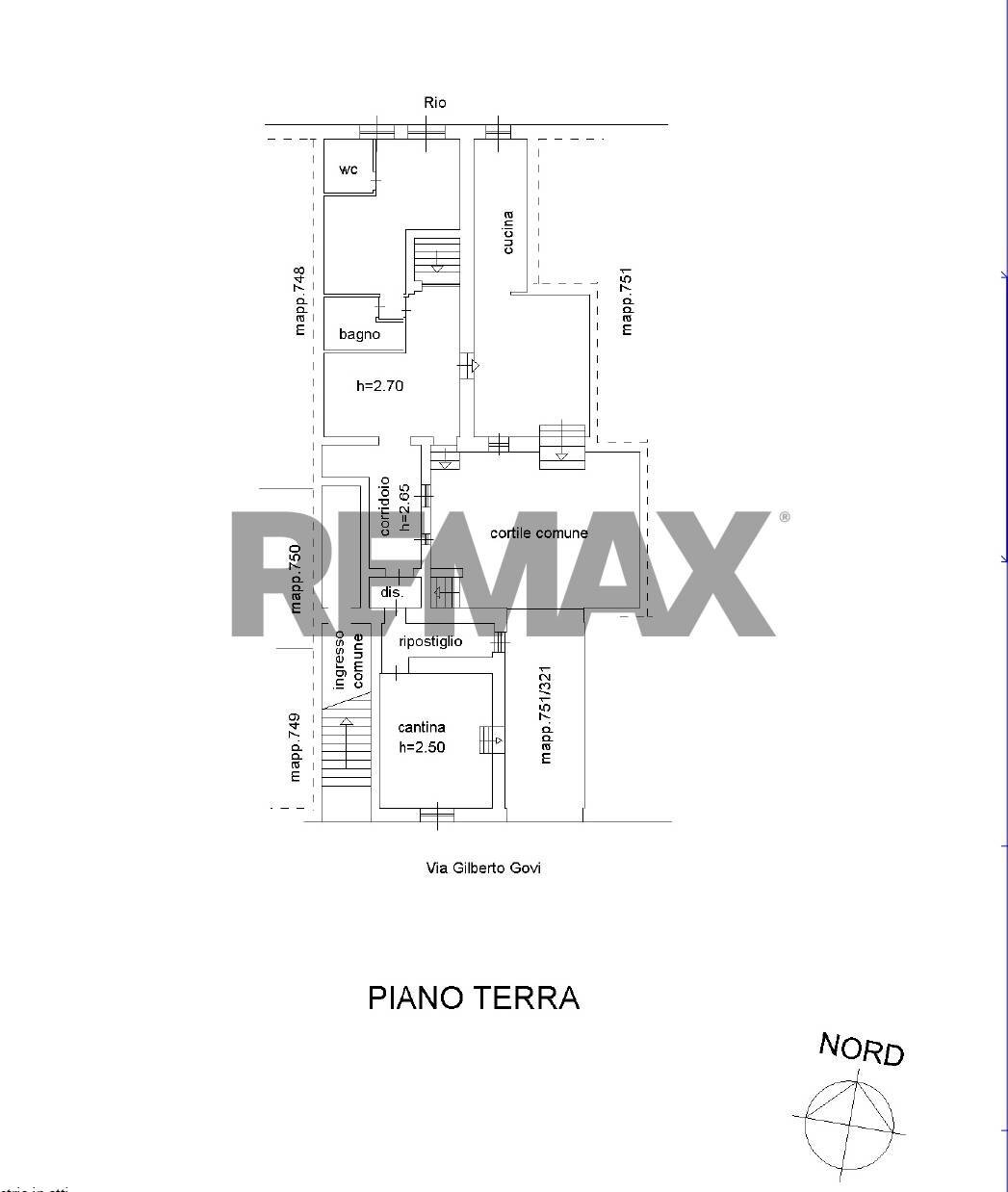 Pianta 2D - Trilocale Via Gilberto Govi
 
16, Mantova - planimetria 1