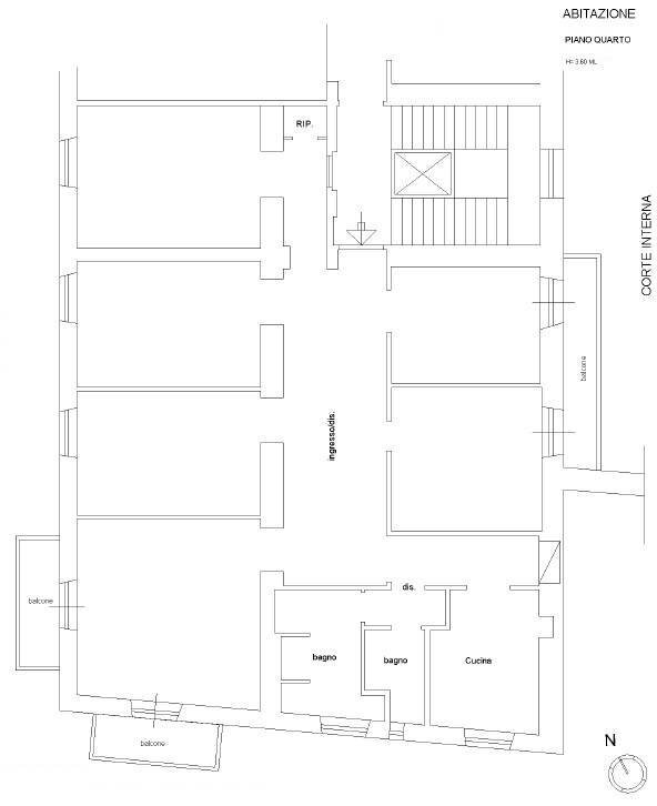 Foto 23 - Apartment Via Giuseppe Ferrari, Roma - floor plans 1