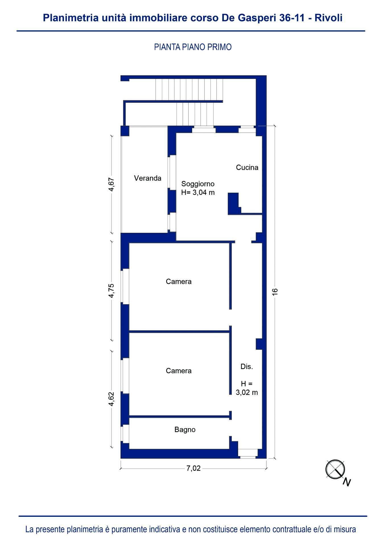 Foto 27 - Casa indipendente corso de gasperi
 
36, Rivoli - planimetria 1