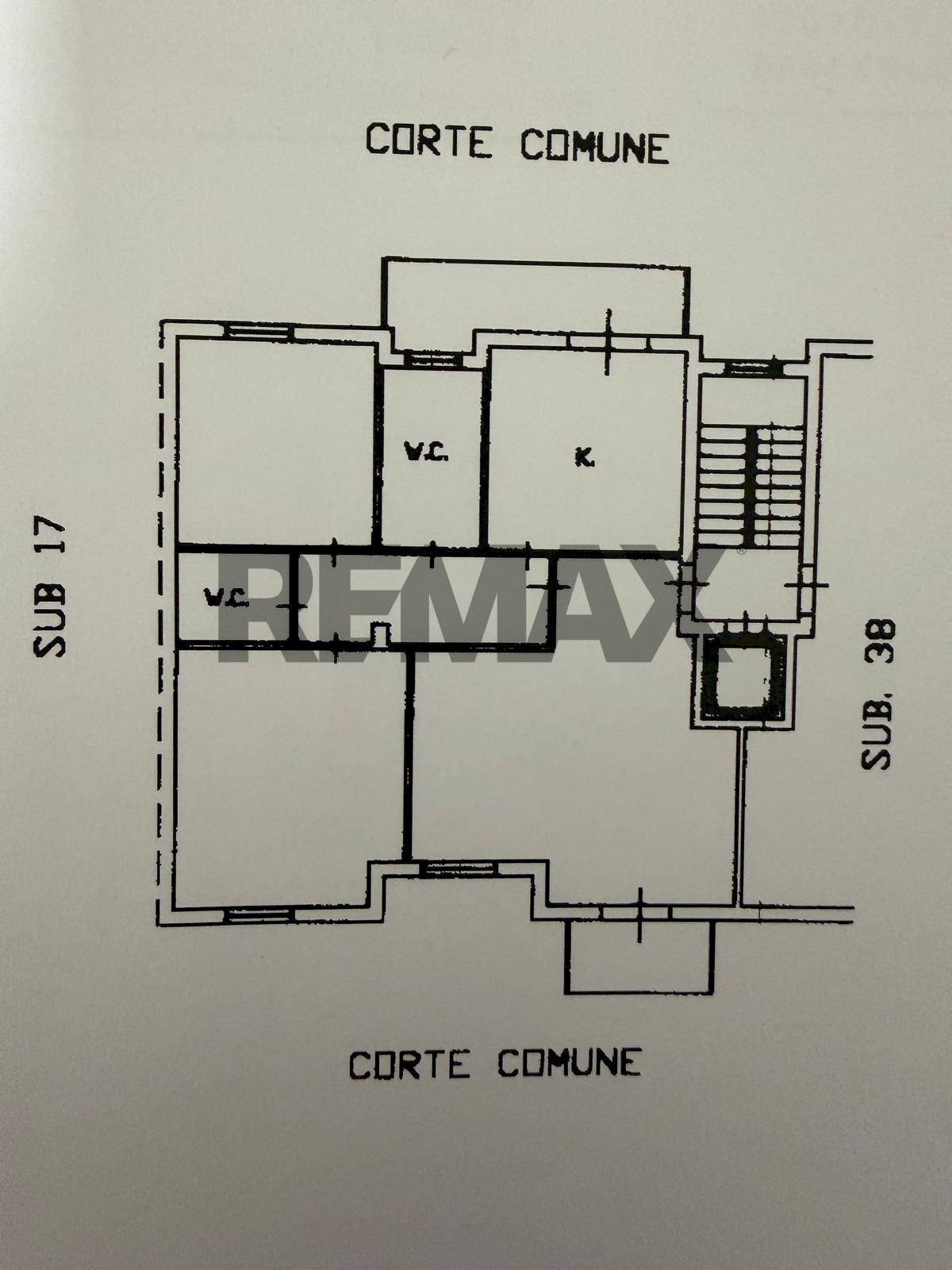 Pianta 2D - Three-room apartment Via Parrini
 
3/A2, Palermo - floor plans 1