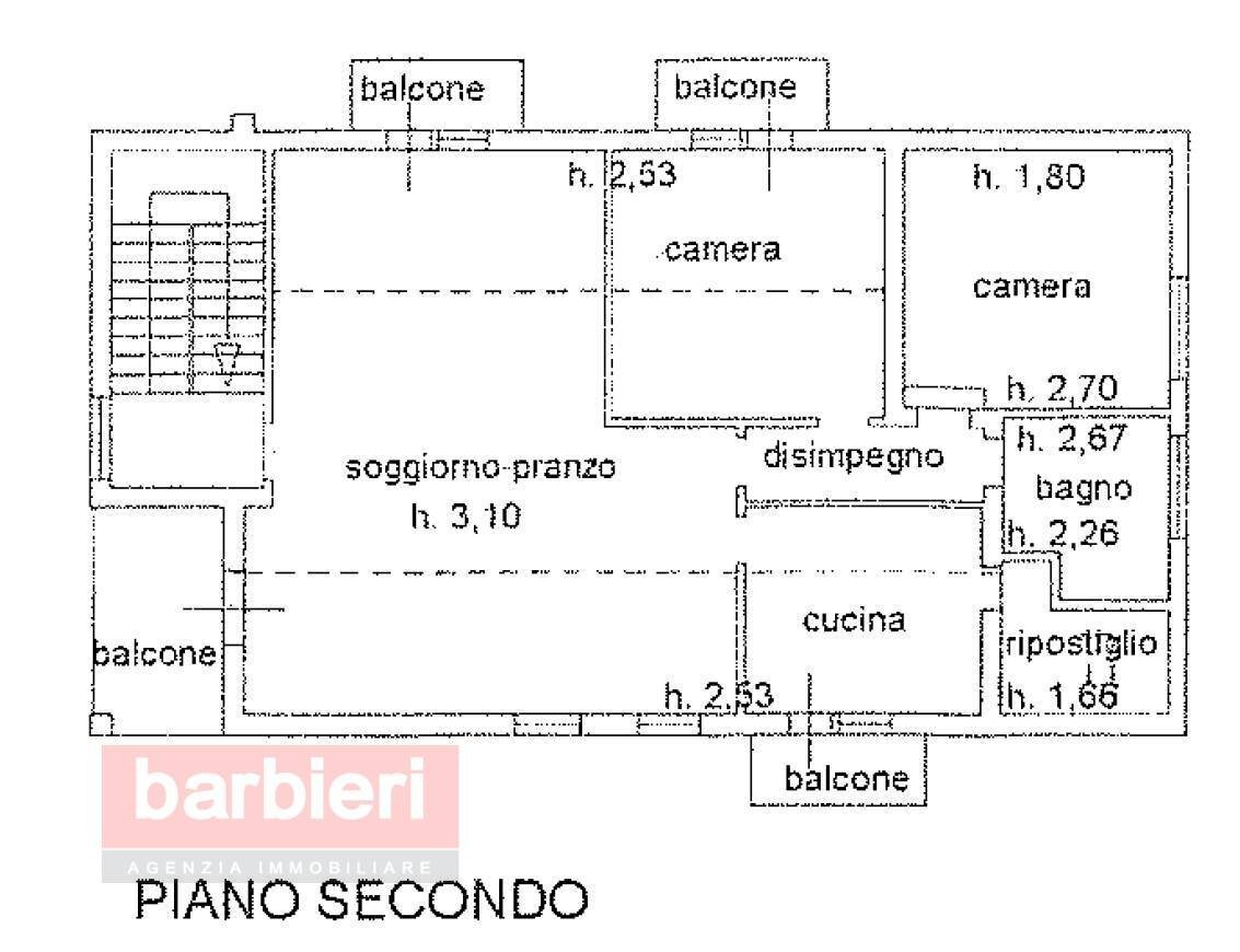 Foto 33 - Quadrilocale lungomare grazzia deledda
 
44, Cervia - planimetria 1