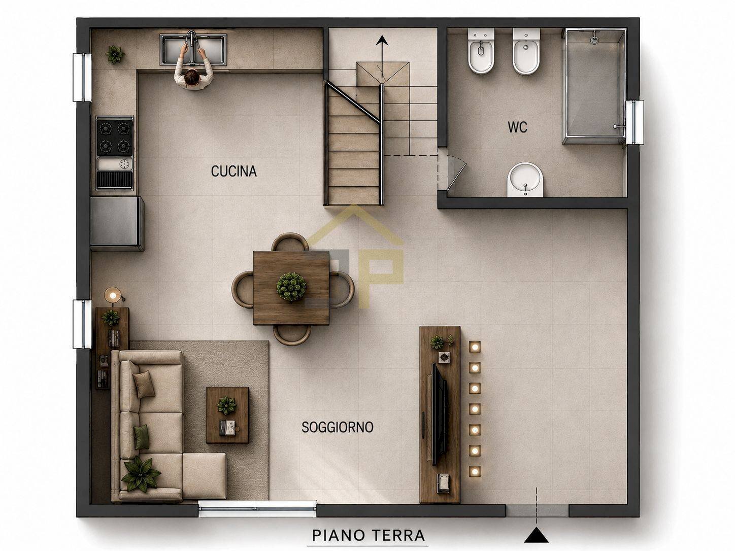 Foto 24 - Villa Via Calarossa, Terrasini - floor plans 1