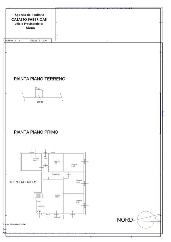 Foto 22 - Rustico Via del Santo, Montepulciano - planimetria 1