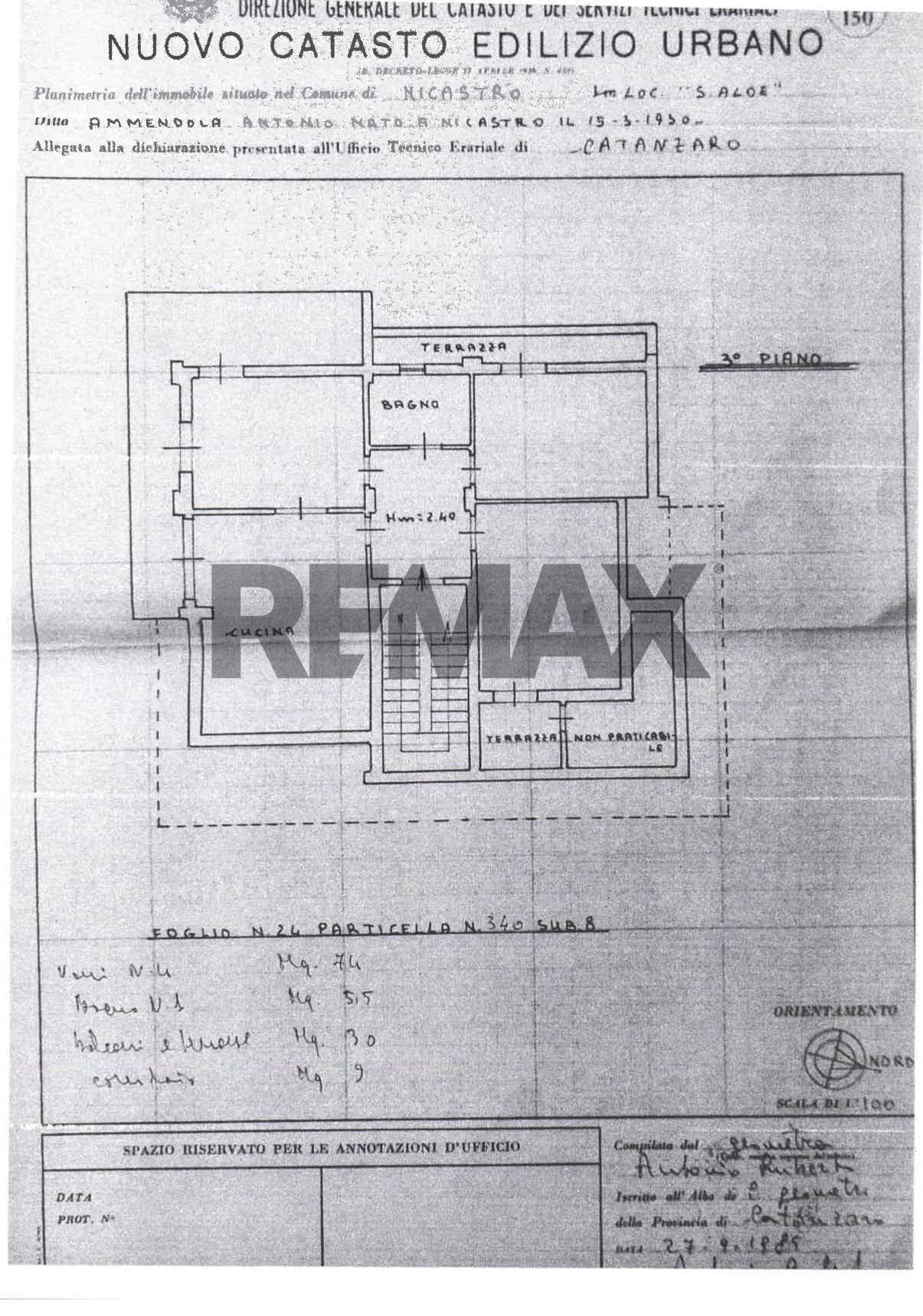 Pianta 2D - Trilocale Via dei Patrioti Nicastresi 1848
 
7, Lamezia Terme - planimetria 1