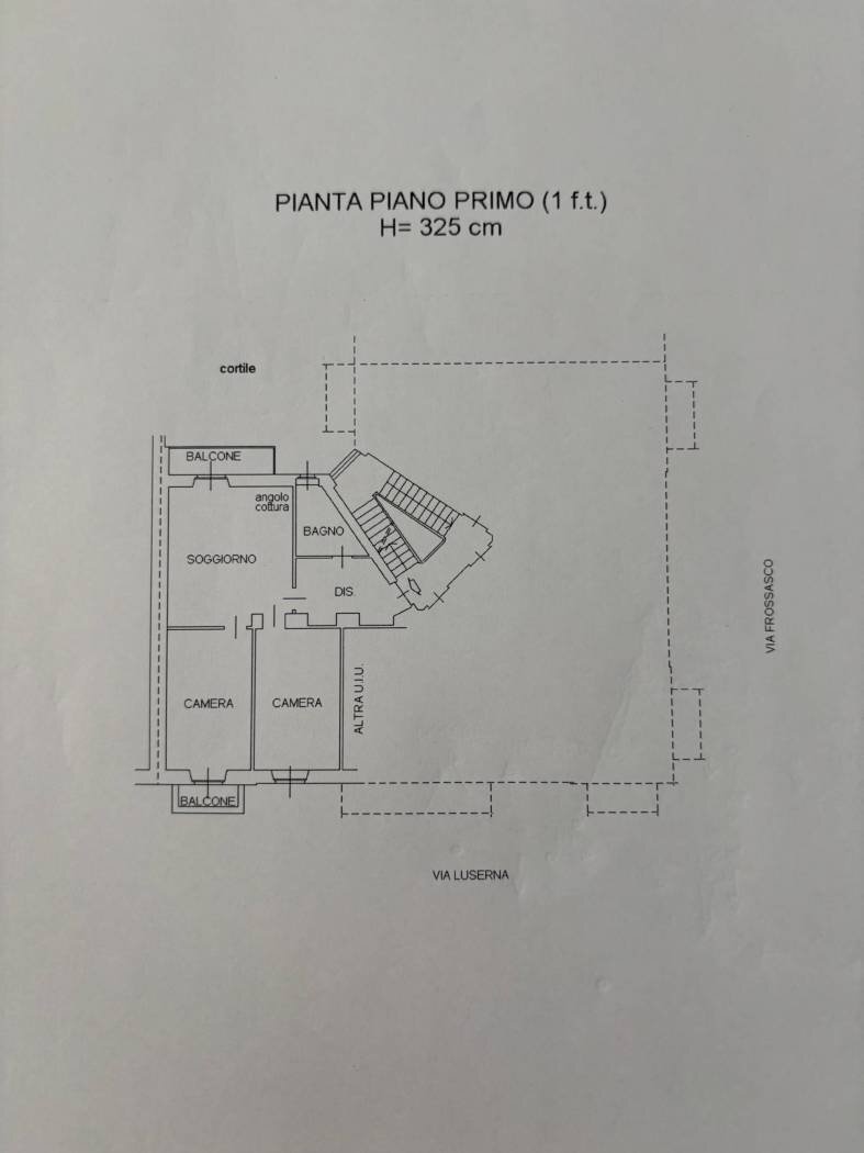 Three-room apartment via Emanuele Luserna di Rorà, 23, Torino (neighborhood Cenisia) - floor plans 1