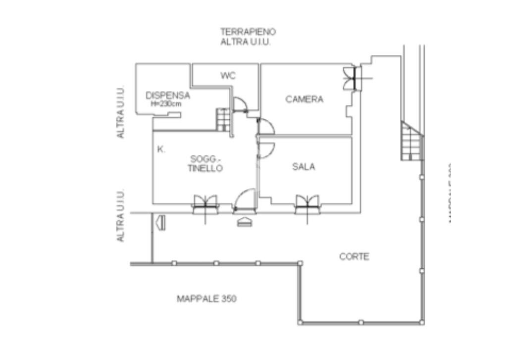 Three-room apartment Via Delle Ginestre, Andora - floor plans 1