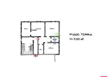 planimetria - Office Via Sacco e Vanzetti 15, Collesalvetti - photo 1