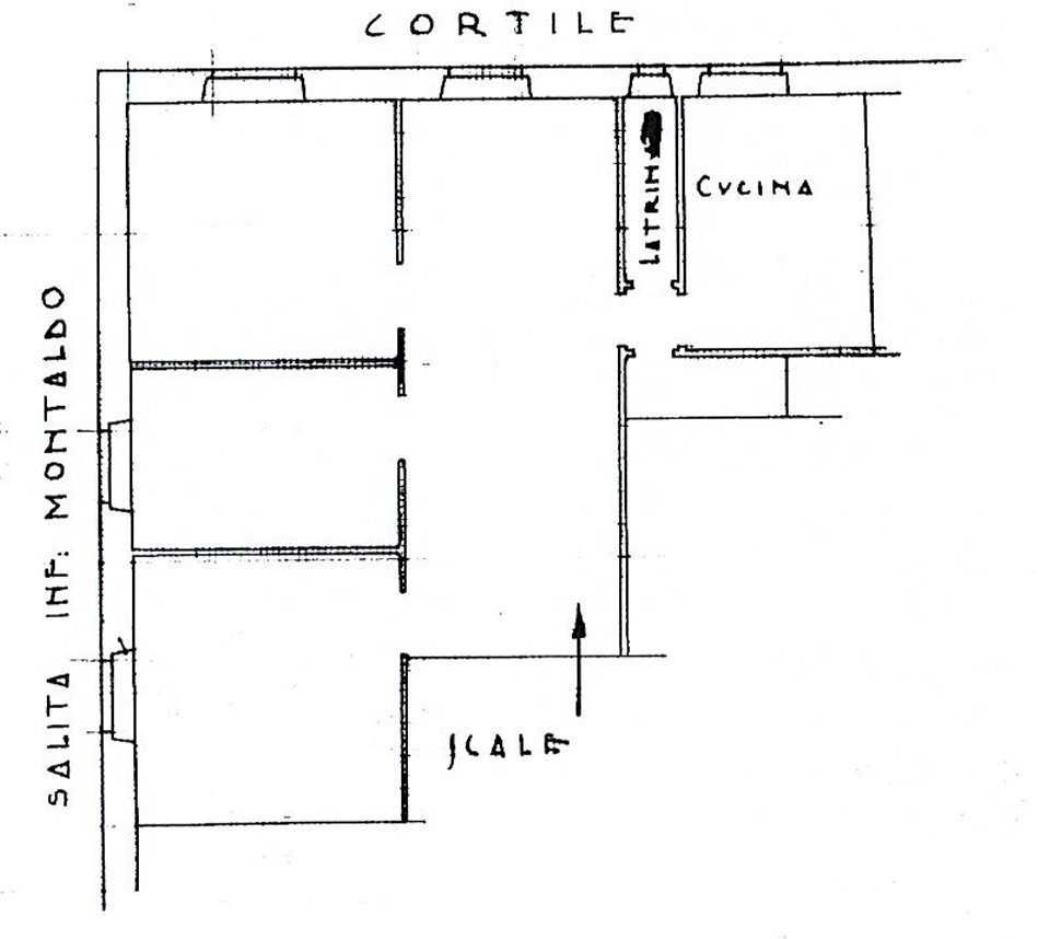 1 - Apartment at auction Salita Giovanni Meloni 3/15, Genova (neighborhood Staglieno) - floor plans 1