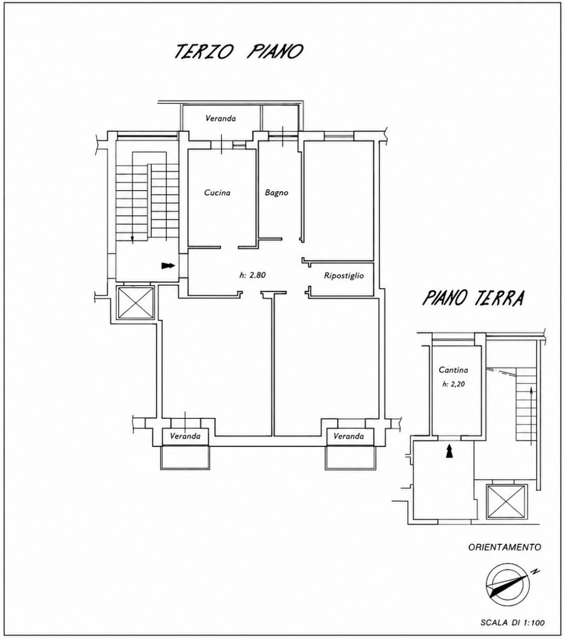 plan Via roma - Apartment Via Roma, Potenza - floor plans 1