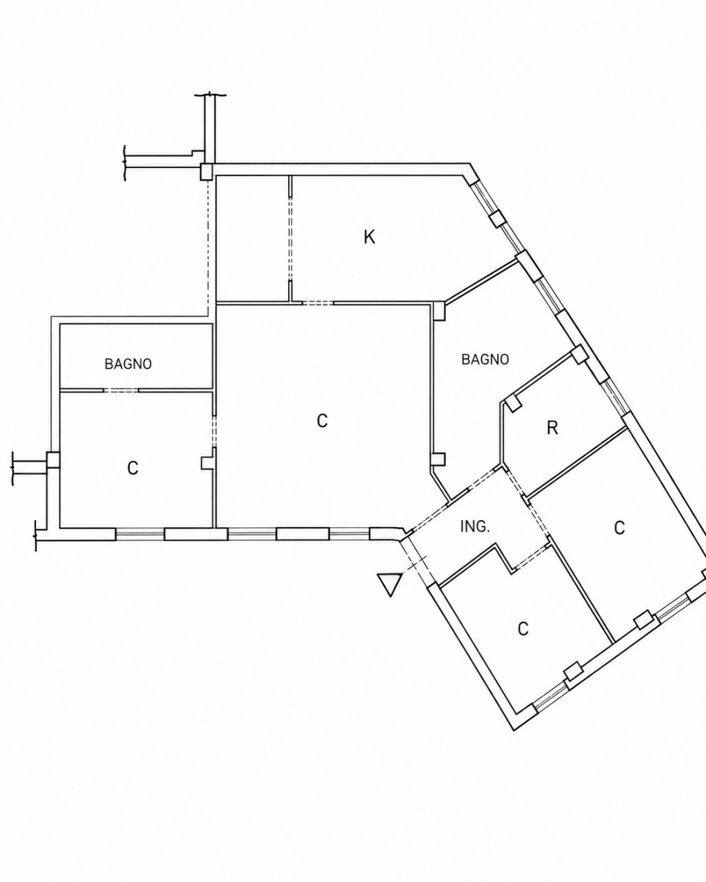 plan - Villa a Schiera Via Vineola 139, Potenza - planimetria 1