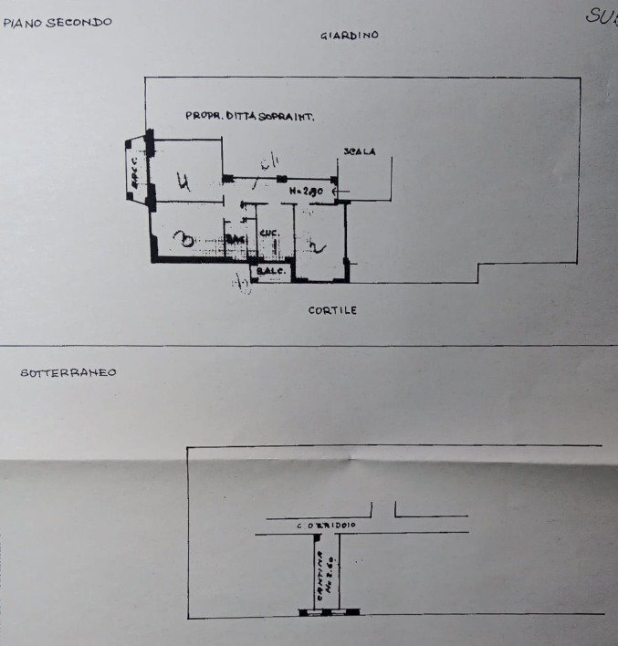 PLN CON CANTINA - Three-room apartment Via Privata Trasimeno 22/1, Milano (neighborhood Crescenzago) - floor plans 1