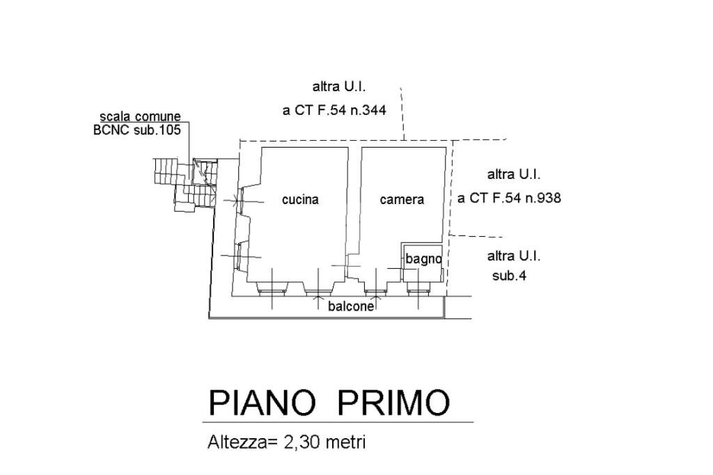 Two-room apartment Frazione Aires, Viù - floor plans 1