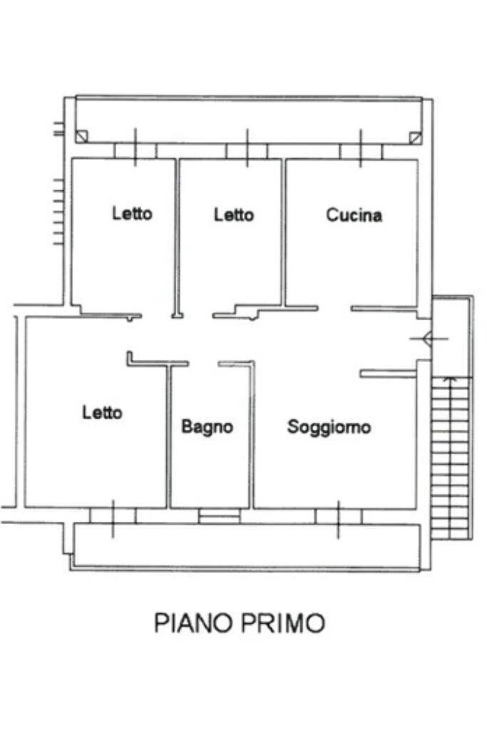 Four-room apartment Via Zambonini, Montelabbate - floor plans 1