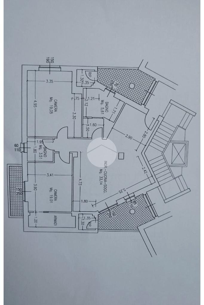 Four-room apartment Via Giovanni Boccaccio, Piossasco - floor plans 1