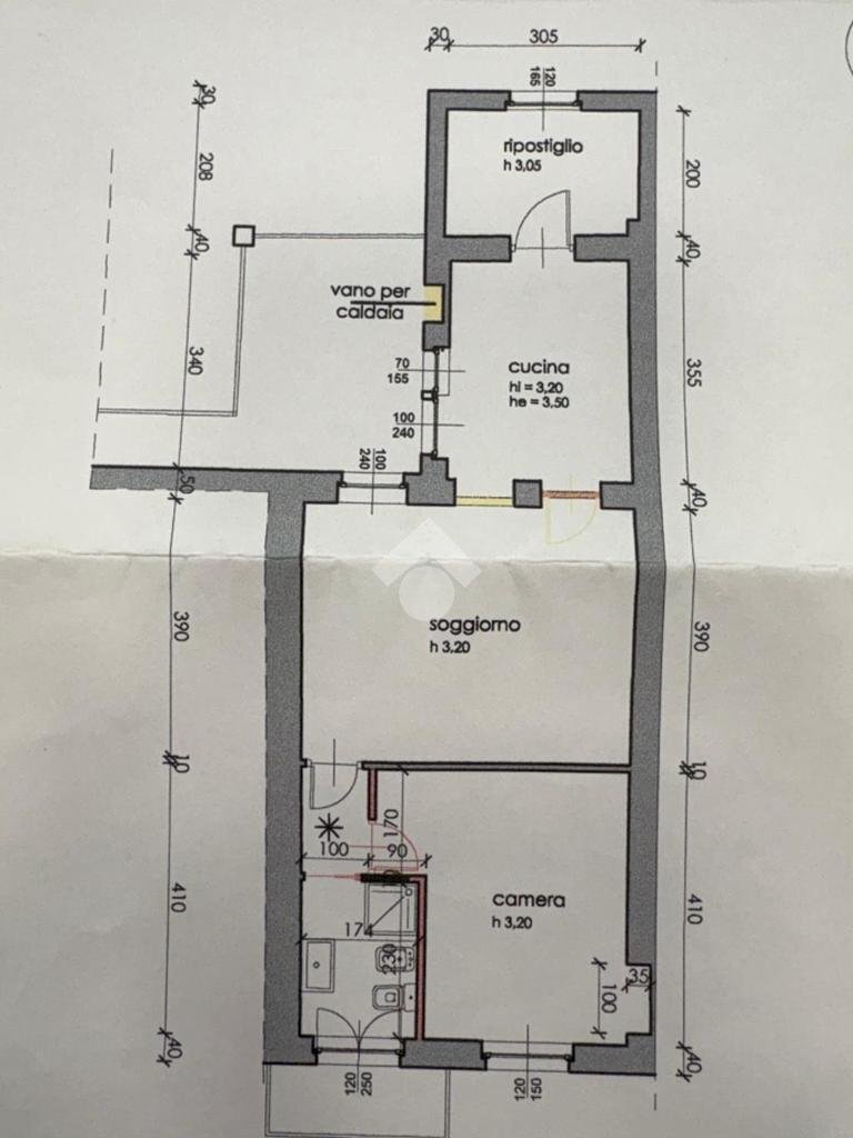 Trilocale Via Cesare Battisti, San Mauro Torinese - planimetria 1