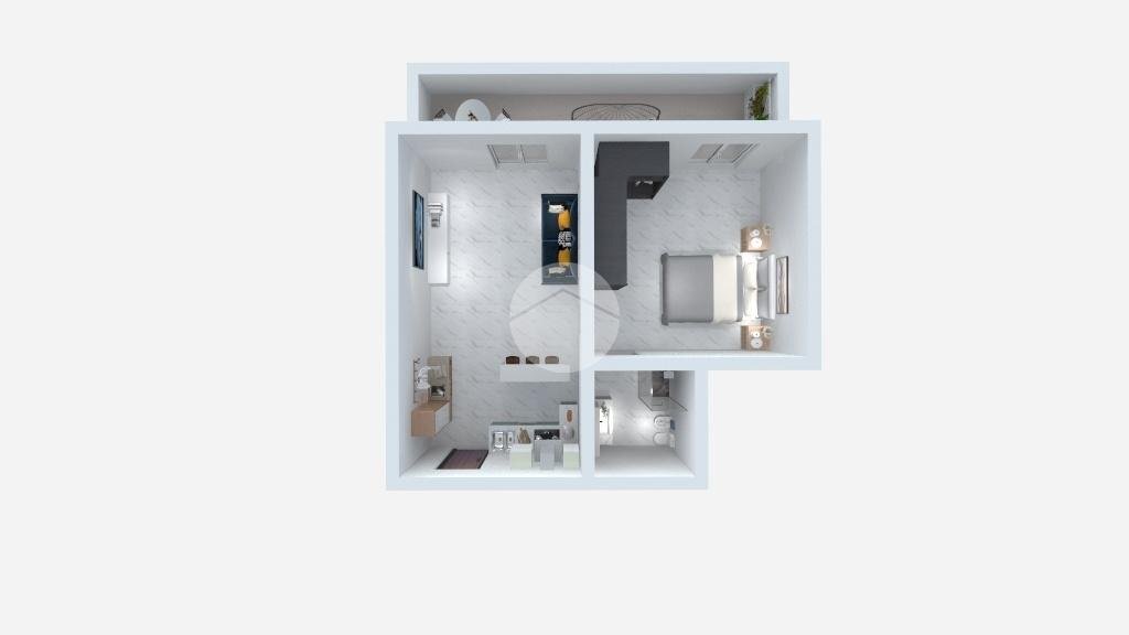 Two-room apartment Via Tagliamento, Rimini - floor plans 1