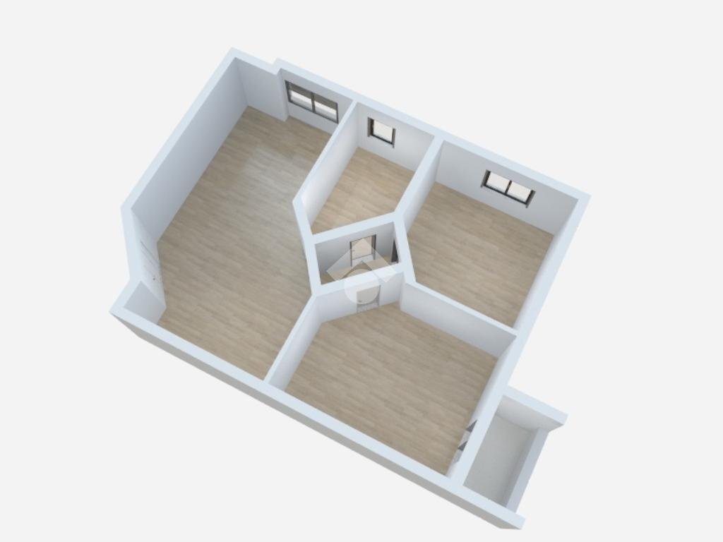 Three-room apartment Via Lario, Milano (neighborhood Isola) - floor plans 1