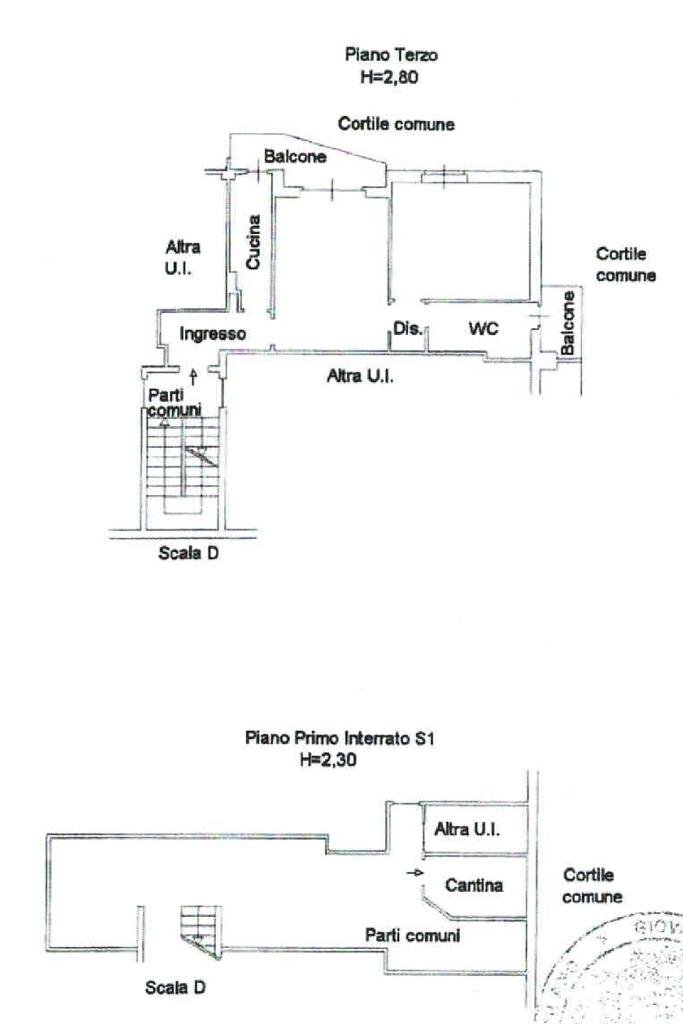 Bilocale Piazza Gasparri, Milano (zona Comasina) - planimetria 1