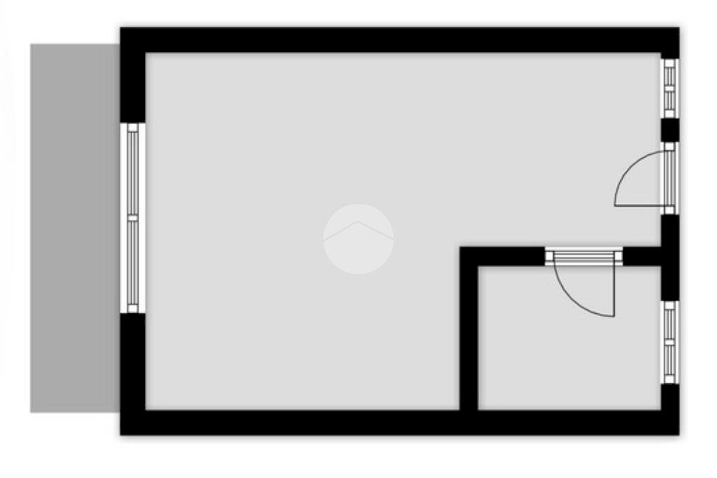 One-room apartment Via Rombon, Milano (neighborhood Lambrate) - floor plans 1