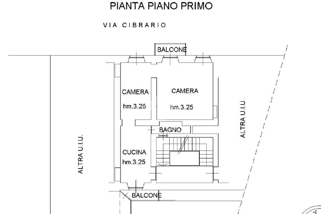 Three-room apartment Via Cibrario, Torino (neighborhood San Donato) - floor plans 1
