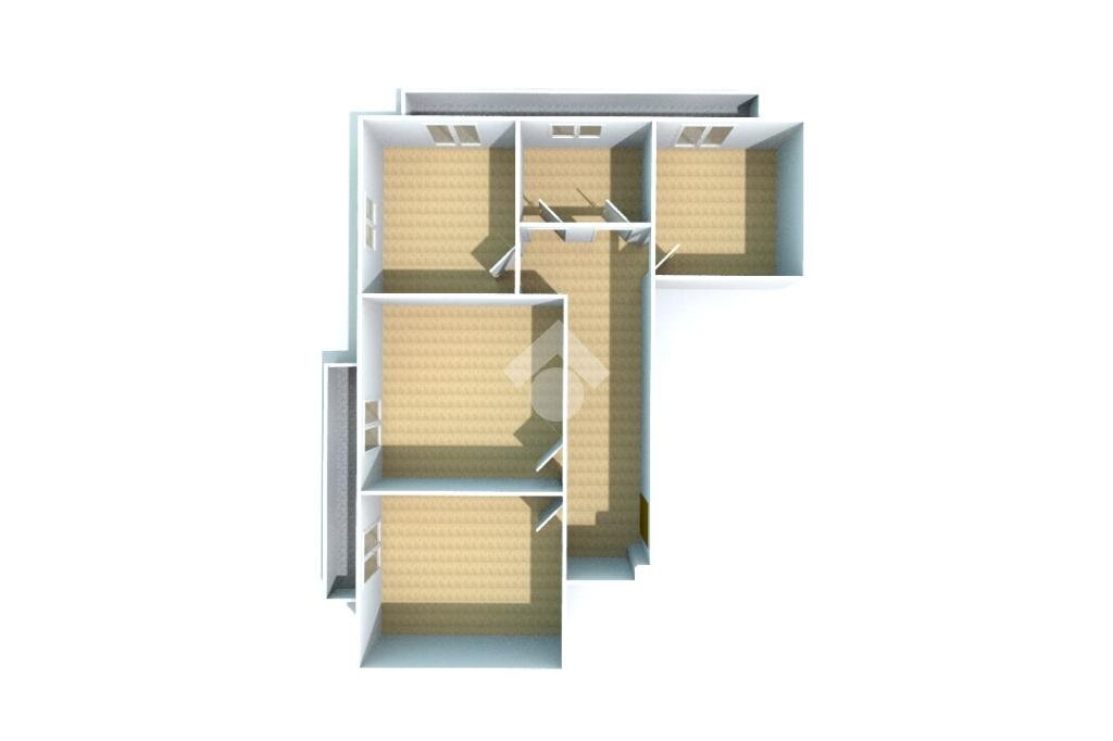 Four-room apartment Corso Dante, Asti - floor plans 1