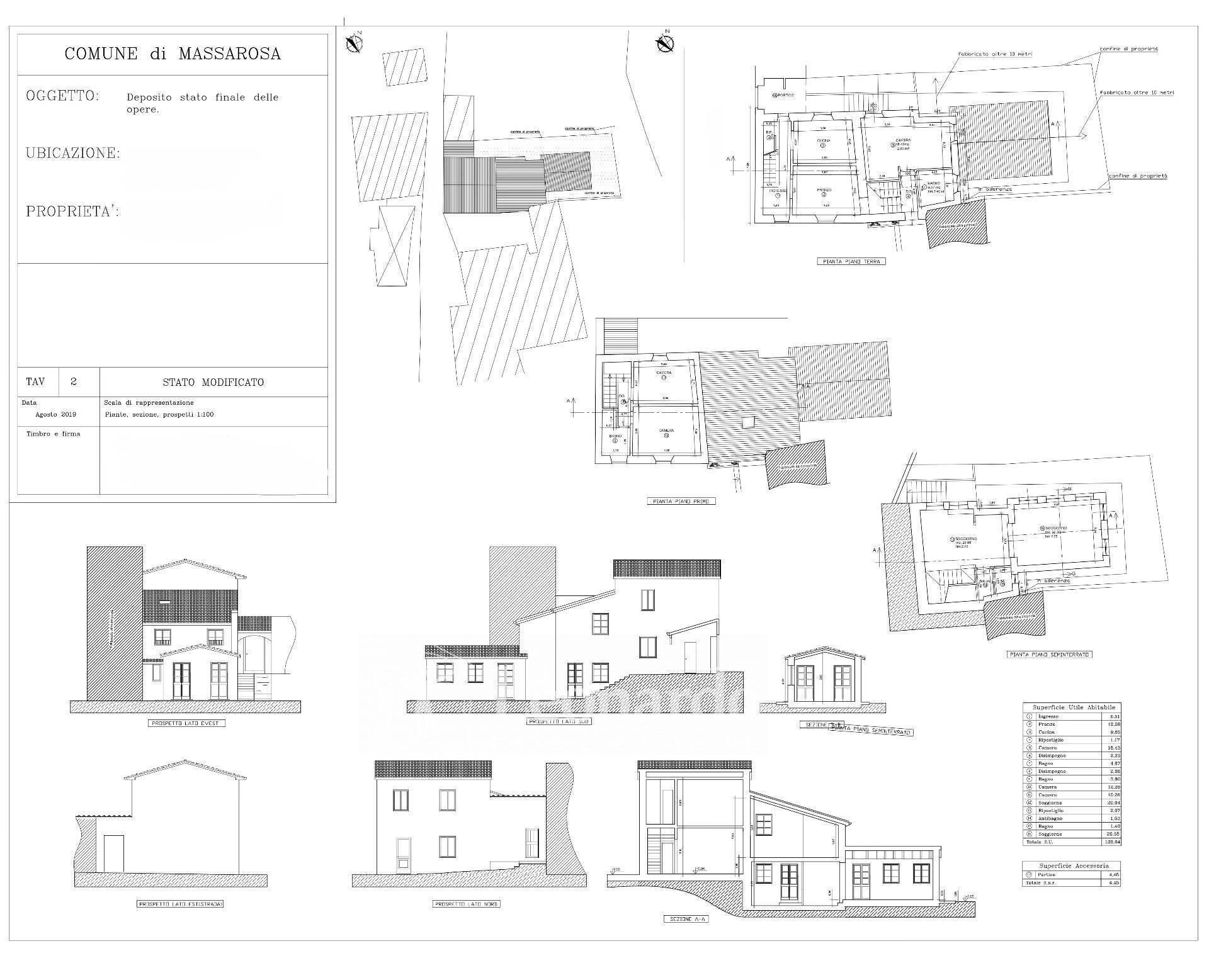 Foto 3 - Casa indipendente via di Luciano, Massarosa - planimetria 1