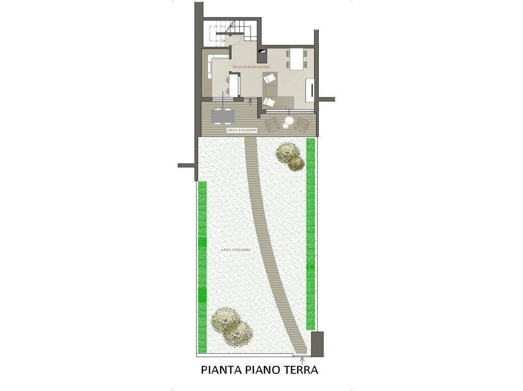 Terraced Villa via Gaetano Donizetti, 16, Cenate Sopra - floor plans 1