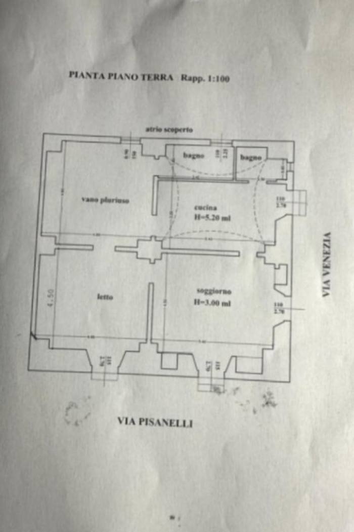 Four-room apartment via Giuseppe Pisanelli, Gallipoli - floor plans 1