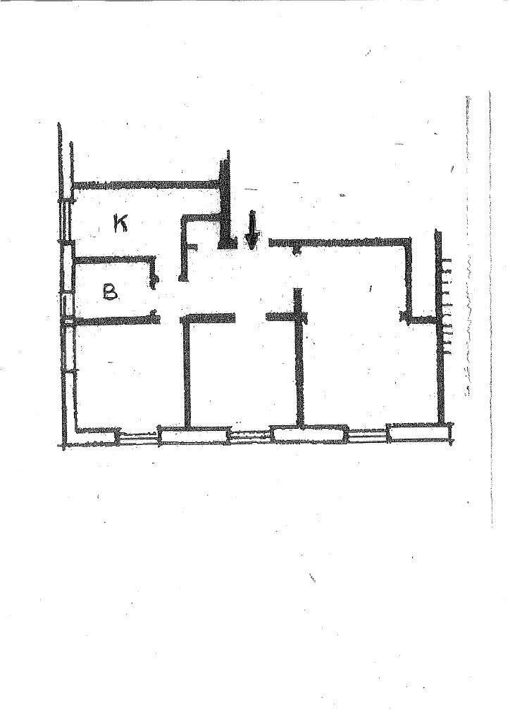 Three-room apartment via Carlo Barabino, Genova (neighborhood Foce) - floor plans 1