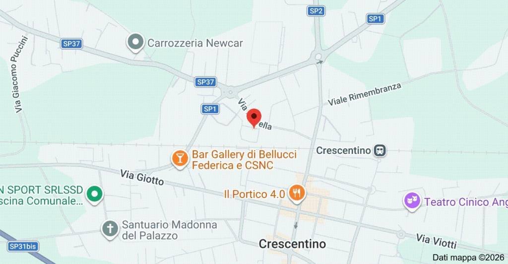 Mappa - Appartamento all'asta via Odetti, 4, Crescentino - foto 1