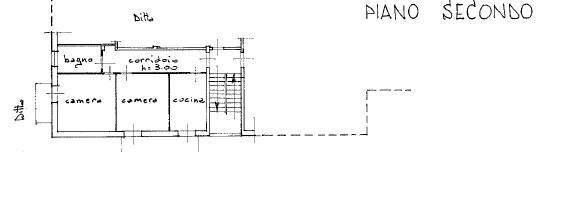 Three-room apartment via Alba, Mondovì - floor plans 1