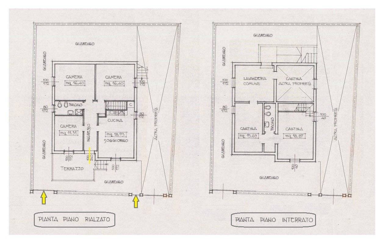 Appartamento Bologna (zona Mazzini) - planimetria 1