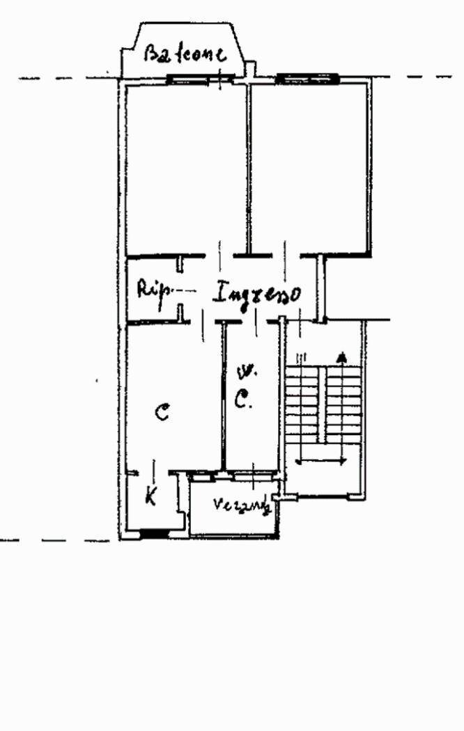 Three-room apartment via Vittorio Zanellato, 23, Venaria Reale - floor plans 1
