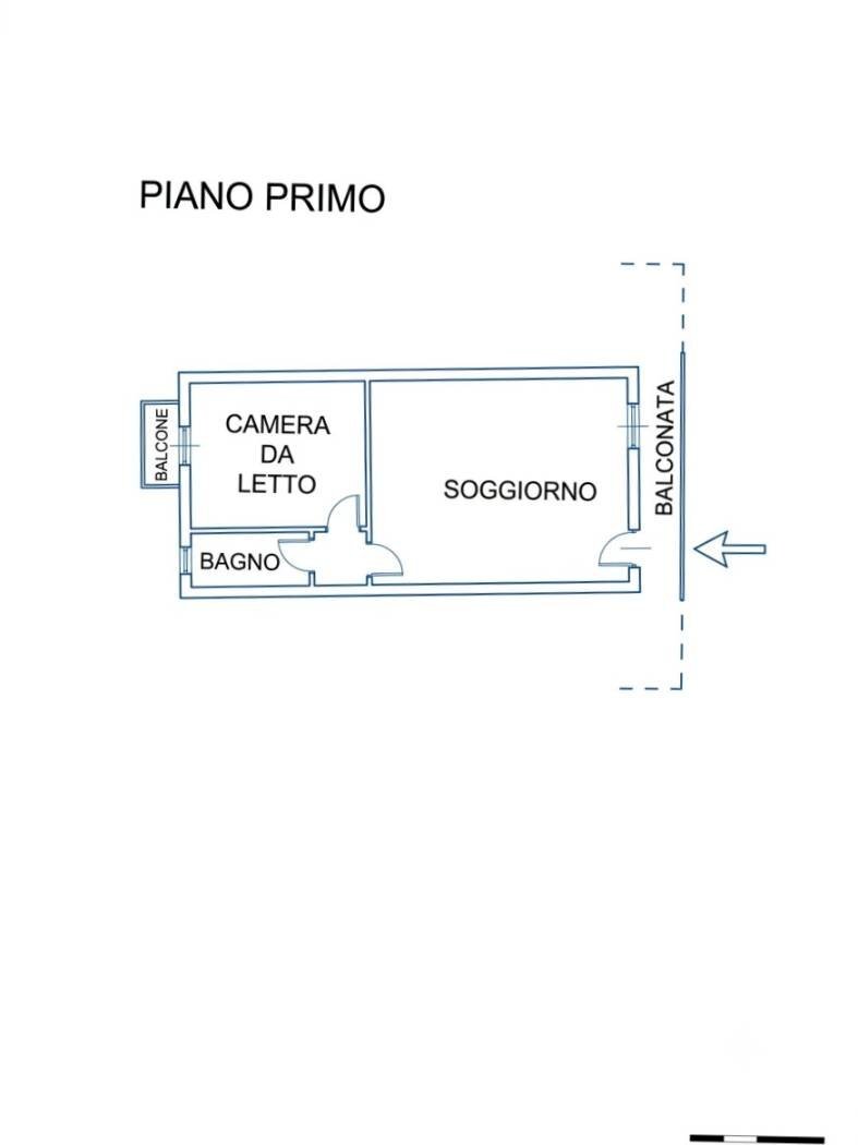 Bilocale via Maestra, 50, Bobbio Pellice - planimetria 1