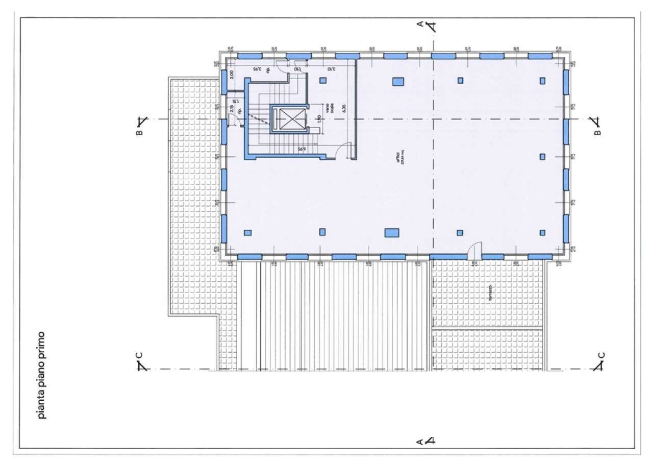 Planimetria 1 - Ufficio piazza Vittorio Leonardi, Chiavari - planimetria 1