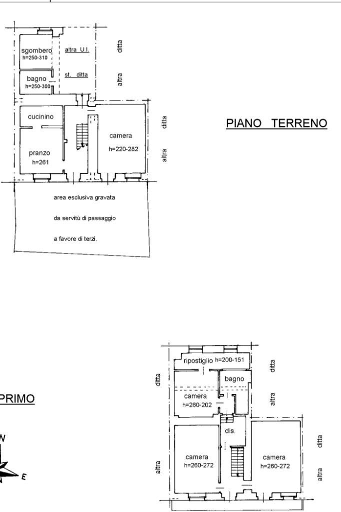 Semi-detached house Località vastalla, Ciriè - floor plans 1