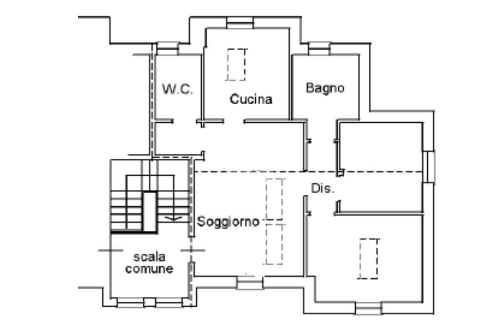 Trilocale Via verri, Corbetta - planimetria 1
