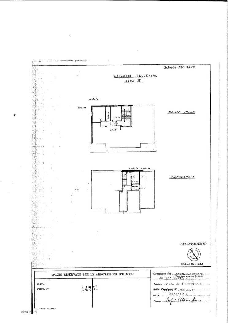 Bilocale salita San Salvatore, Montaldo di Mondovì - planimetria 1