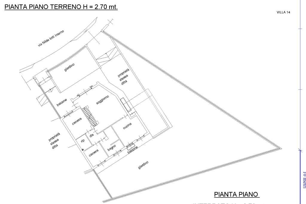 Villa a Schiera Via nilde iotti, Moncalieri - planimetria 1