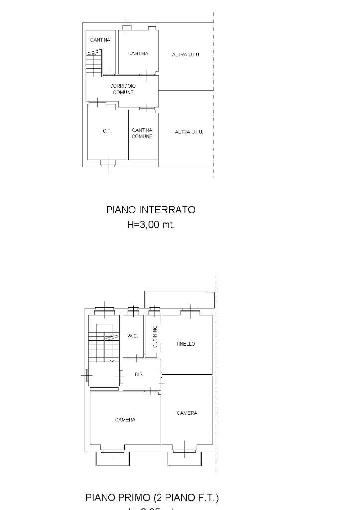 Three-room apartment Via san francesco d' assisi, Venaria Reale - floor plans 1